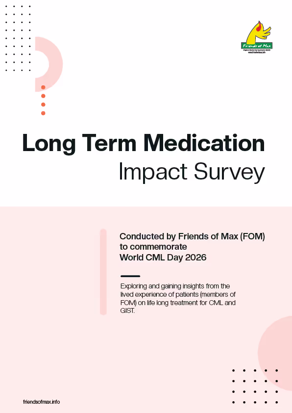 Long Term Medication Impact Survey Report based on an online survey conducted by FOM on World CML Day 2026
